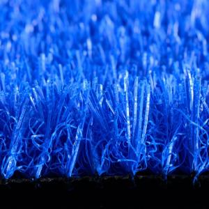 35mm Blue Artificial Turf For Swimming Pool UV Resistance