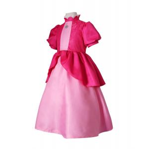 Patchwork Fluffy Long Cosplay Dress for Children's Carnival Brigitte Princess Dress up