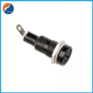 China H3-11 5x20MM Glass Ceramic Tube Black Electrical Panel Mounted Screw Cap 10Amp Fuse Holder supplier