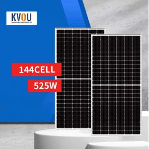 On / Off Grid Solar System Monocrystalline 525W Solar Panel Roof Installation