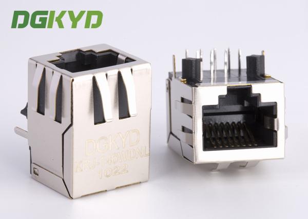 Прямоугольные 10/100 НИЗКОПРОБНЫХ RJ45 модульный Джек с соединителем кабеля ethernet трансформатора
