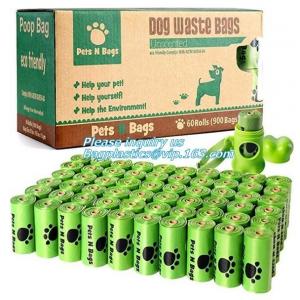 PE Compostable dog poop bag/ pet waste Bags, Leak Proof Dog Waste Poop Bags, Environment Friendly Compostable Dog Pet Po