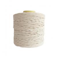 China Nature Cotton 3 Strands 4mm Colour Cotton Rope for Customized Requirements on sale