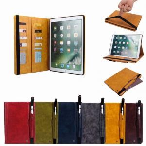 Samsung & Ipad super good quality card holder wallet leather case with pen holder, Ipad leather case, Samsung leather