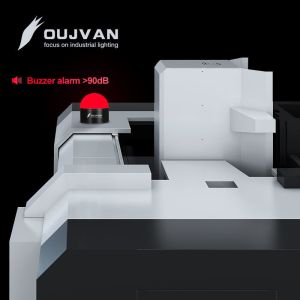 China Lámpara indicadora LED de 24 V CC, hemisferio de 35 mm, luz indicadora de señal de 3 colores con color RYG wholesale