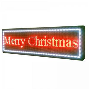 P10 Outdoor Led Message Signs , 52x14inch Scrolling Led Car Sign