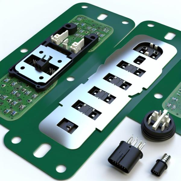 Interruptor de membrana de PCB de impresión por serigrafía con conector ZIF