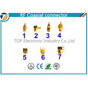 China PCB Assembled RG174 RF Coaxial Connector MCX Gold Plated Less Weight supplier