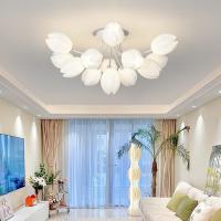 China Modern Minimalist French Tulip Living Room Lamp Cream Style Hall Luxury Nordic  Light on sale