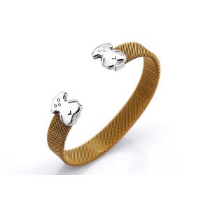 China 316L Stainless Steel Cuff Bracelet , Gold Plated Gold Plated Cuff Bracelet supplier