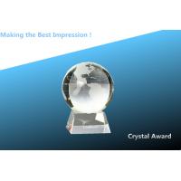 China crystal globe awards/crystal trophy/award/crystal trophies/glass award/globe award cristal on sale