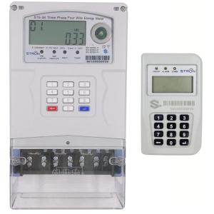 China Class 1.0 Accuracy Smart Prepaid Electricity Meter with 10A Basic Current and 16kV Electrostatic Discharge supplier
