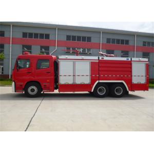 China 6x2 Drive 6 Seats Foam Powder Fire-Fighting Truck Water 7000L Foam 750L supplier