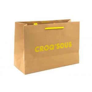 China Eco Friendly Kraft Paper Shopping Bags With Handles Customized Logo Printing supplier