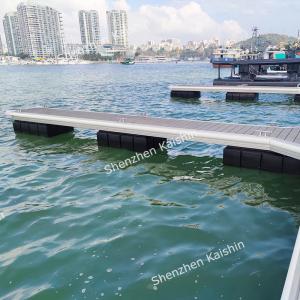 China Private Berths Aluminum Marine Floating Dock For Yacht Clubs Laminate Flooring supplier