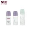 China BLPG 50ml 60ml Unique Shape Empty Glass Roll On Bottle For Body Deodorant Gel Antiperspirant Packaging wholesale