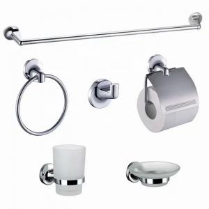 Modern Sanitary Ware Set Zinc Alloy Chrome Bathroom Accessory