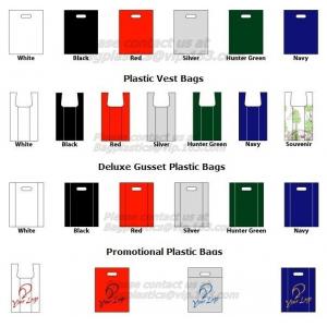 plastic garbage bag, t-shirt bag on roll, pe garbage bag, China HDPE T-shirt bags on roll