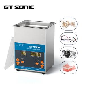 China 50W 2L Heated Digital Ultrasonic Cleaner FCC For Jewellery Shop supplier