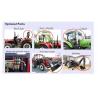 4wd 4*4 used farm tractors with loaders flat tyre steering hydraulic tractor