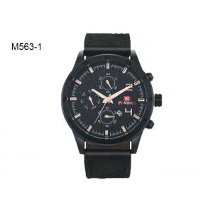 China Multifunctional Chronograph Men's Quartz Watch Low Price Water Proof M563 supplier