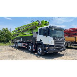 China Renewed Beton Pump X Leg Scania Second Hand Truck Green Color 56M supplier