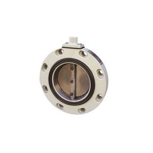 Stainless Steel Vacuum Eccentric Butterfly Valve 300mm Round With Lock