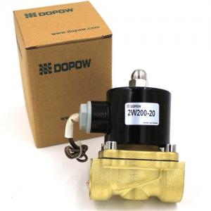 2W200 2Inch 2/2 Way Electronic Water Flow Control Valve Gold Solenoid Water Drain Valve