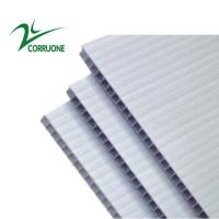 China 10mm 12mm White Corflute Sheets Correx Floor Protection Sheets on sale