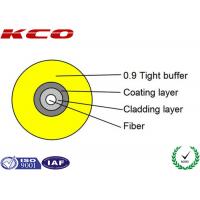 China Indoor Simplex Optical Fiber Cable , 0.9mm Tight Buffered Fiber Optic Cable on sale