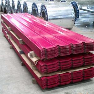 China 1.2mm Colour Coated Plain Sheets Red Color Coated Roofing Sheet BS ASTM GB supplier