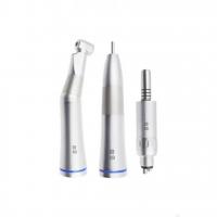 China LED Low Speed Dental Handpiece Set E-Type Inner Water Spray Contra Angle Straight Air Motor on sale