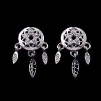 China Indian Style Traditional 925 Sterling Silver Earrings For Engagement on sale