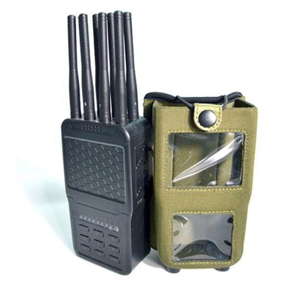 8 Bands Handheld Mobile Signal Jammer With Plastic Shell,High Power RF Blocker 4G WIMAX LOJACK WIFI GPS  Radius Up 20m