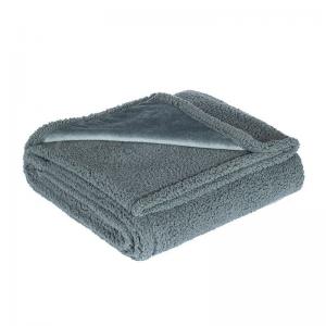 China Pet Waterproof Blanket Flannel Cotton Wool Sherpa Thickened Dog Blankets For Sale Kennel supplier