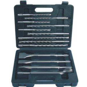 China 13-piece SDS-plus hammer drill set in Plastic box, single or cross tip supplier