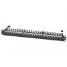 Cold Rolled Steel Cat6 Shielded Patch Panel , Screened 568A B 24 Way Patch Panel