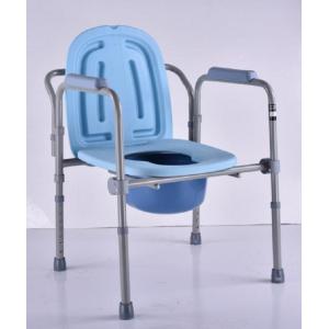 Folding Design Potty Chair Commodes Gray Color Material Copper Pipe Frame