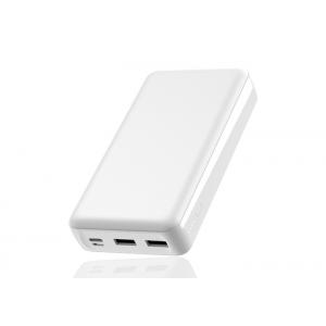 China 18W High Capacity Portable Chargers Quick Charge 3.0 External Battery Pack 20000mAh, White supplier