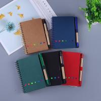 China Craft Paper Cover Portable Notepads With Pen Memo Pad Sticky Custom Note Pad Gift Set on sale