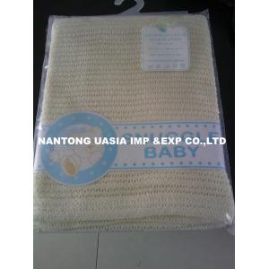 China 100% Cotton Baby Thermal Blankets,Baby Cellular blankets,Leno Blankets supplier