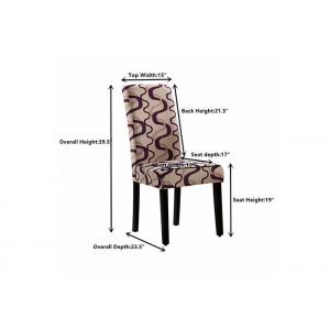 China Modern Home Furniture OEM Fabric Dining Room Chairs Stainless Steel Frame supplier