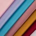 Plain YARN DYED 97% Polyester 3% Spandex  Shiny Luxury Satin Fabric
