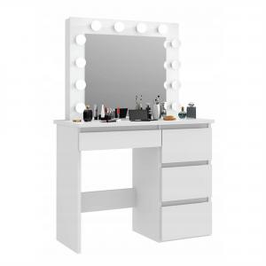 136cm Height Touch Screen MDF Solid Wood Dressing Table With Mirror