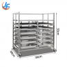 China RK Bakeware China-Nesting Commercial Stainless Steel Trolley Rack / Customized Baking Rack For Industrial Bakeries wholesale
