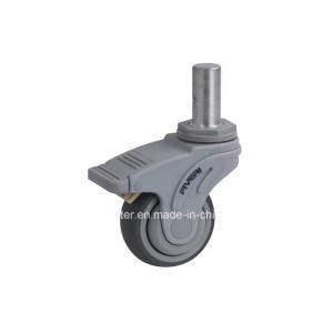 China Fiveri 3 95kg Stem Brake TPR Caster K5713-736 for Caster Application in Grey Color supplier