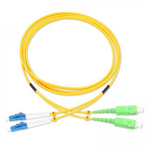 China Lc-Sc Sm Os2 9/125um Duplex Indoor Outdoor FTTH Drop Multimode Duplex Fiber Optic Patch Cable Cord supplier