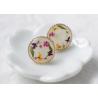 The Secret Garden Anniversary Gift Dry Mixed Flowers Woman Fashional Earstuds