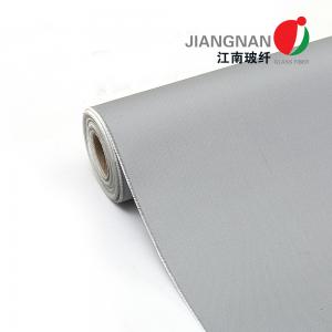 China 100cm Width Silicone Coated Fiberglass Fabric Polyurethane PU Coated Fiberglass Cloth supplier