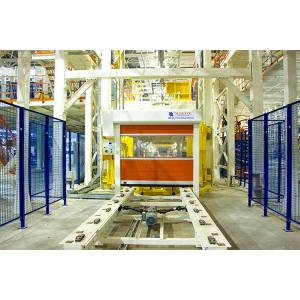 Modern Workhouse High Speed PVC Rolling Doors Aluminum Frame Work On Machine